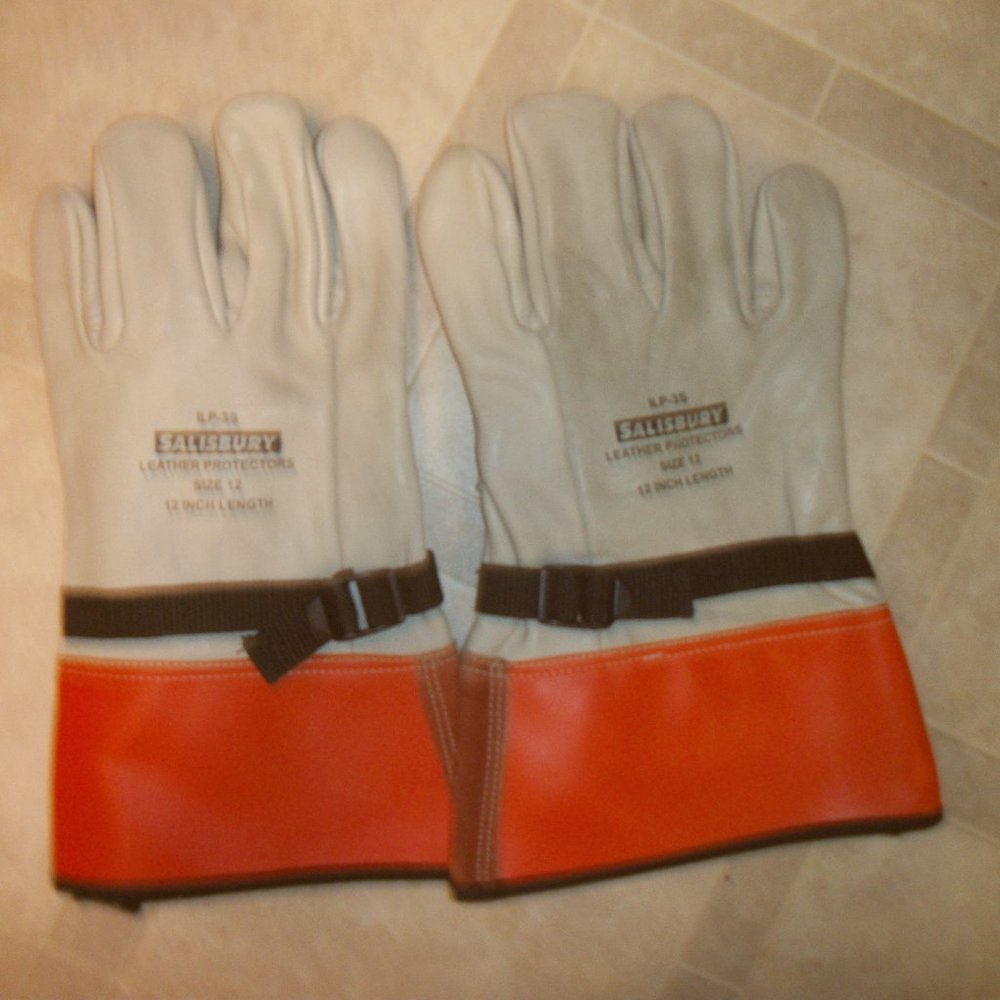 ELECTRICAL  SALISBURY ILP-3S LEATHER GLOVE PROTECTORS sz  12